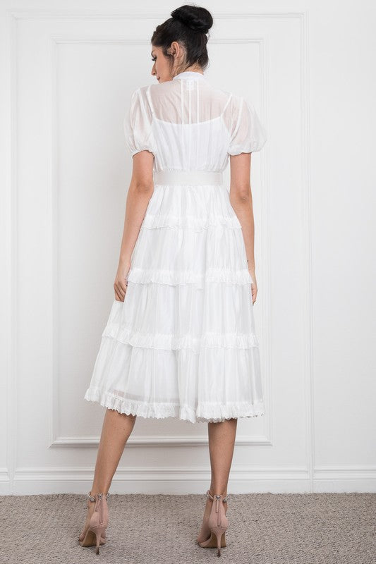 Melissa Midi Ruffle Dress