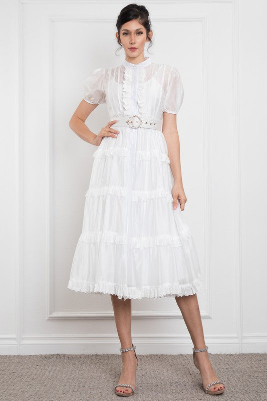 Melissa Midi Ruffle Dress