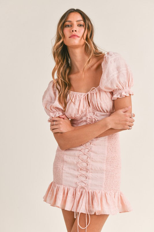 Rosalie Pink mini dress