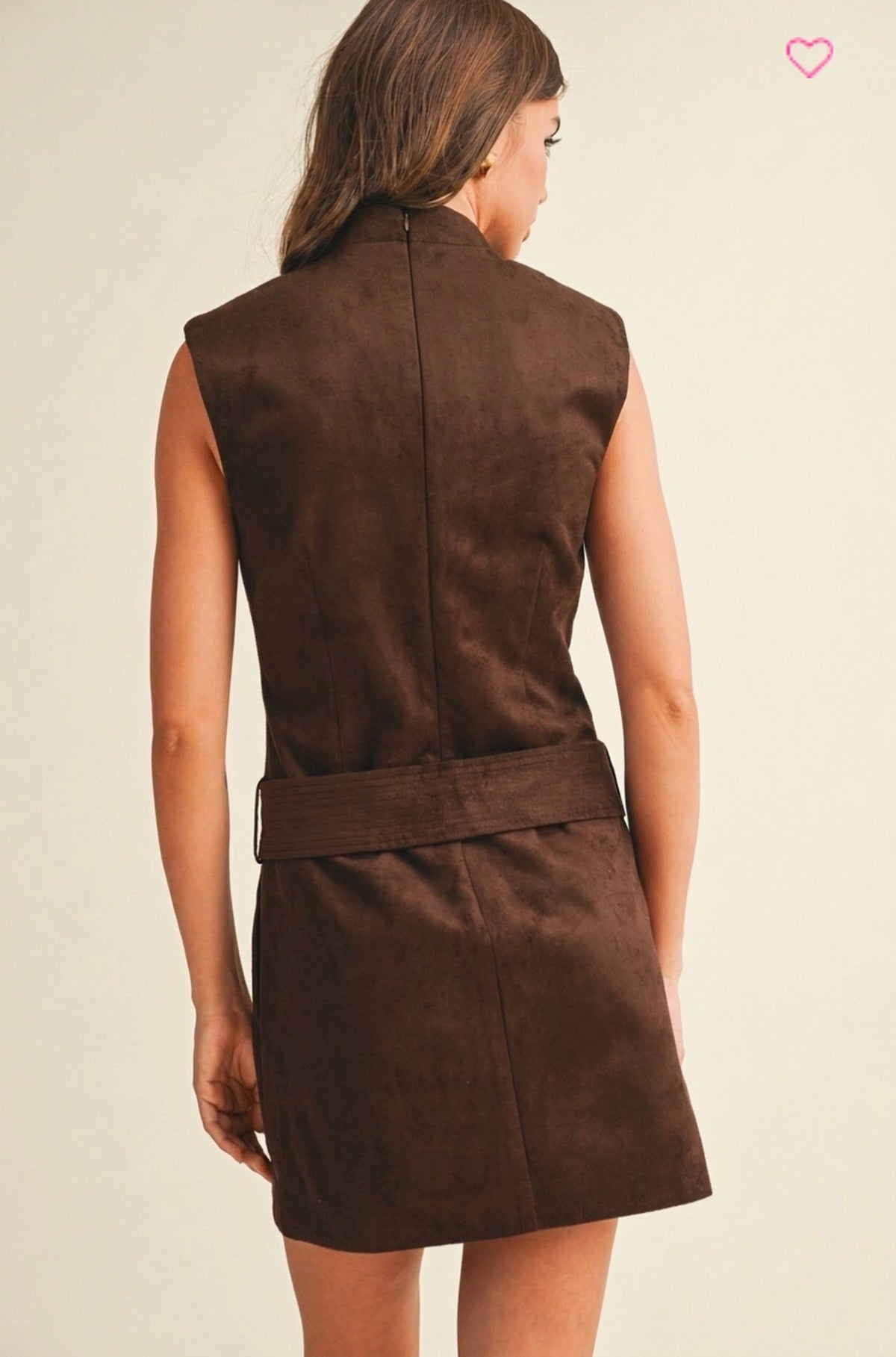 Adeline Suede Mini Dress