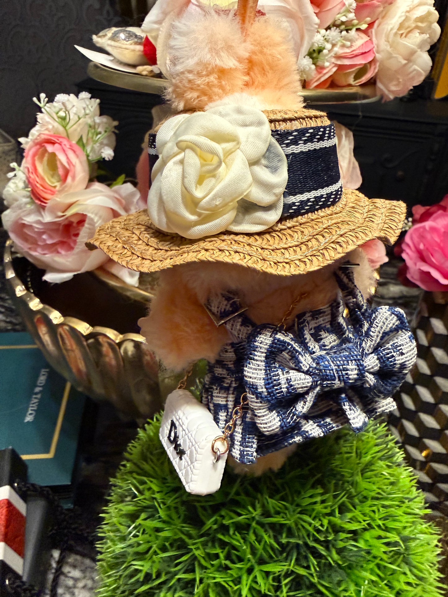 24K Labubu Custom  Big into Energy Swarovski Bling