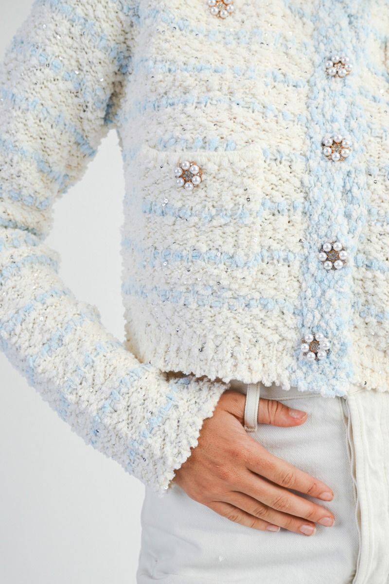 Colette Knitted Glitz Cardigan