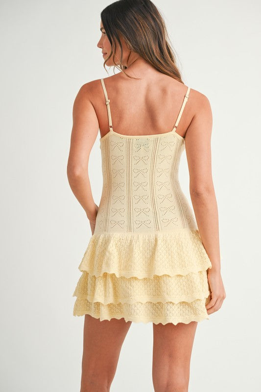 Juliette Pale Yellow mini dress