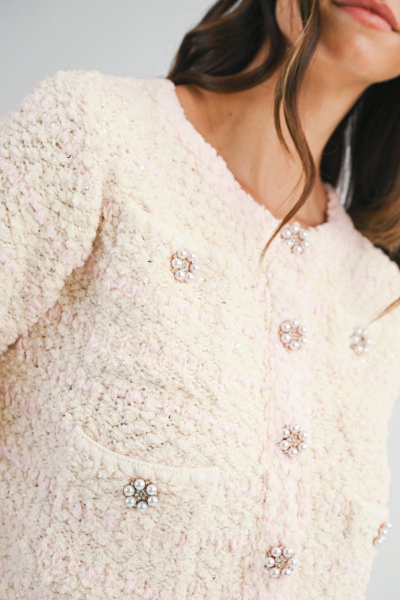 Colette Knitted Glitz Cardigan