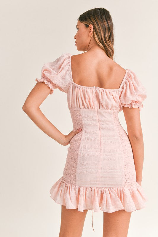 Rosalie Pink mini dress