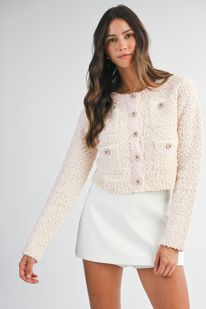 Colette Knitted Glitz Cardigan