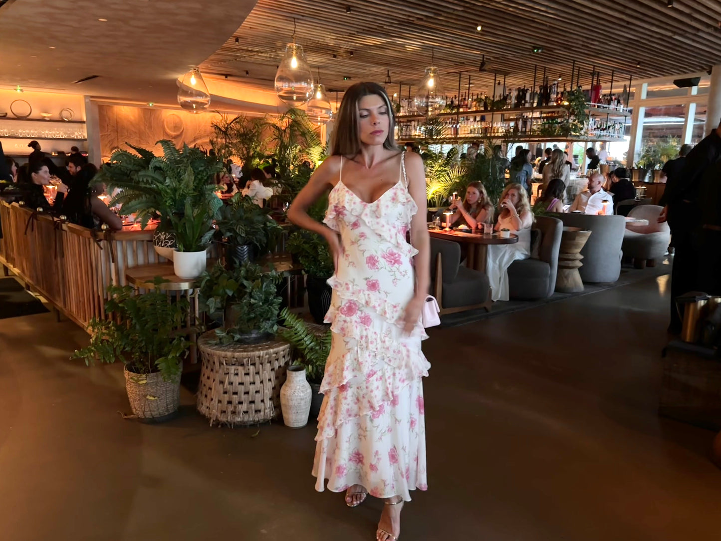 Mila Rialto Floral Ruffle Maxi Dress