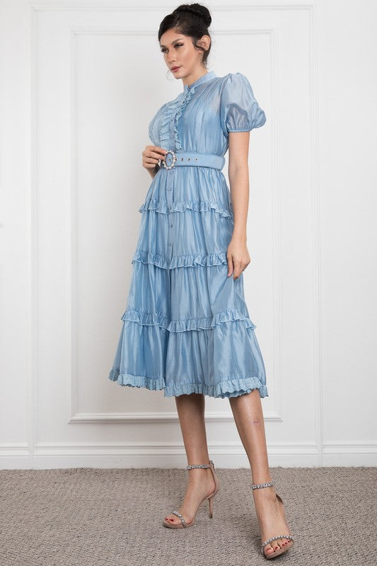 Melissa Midi Ruffle Dress