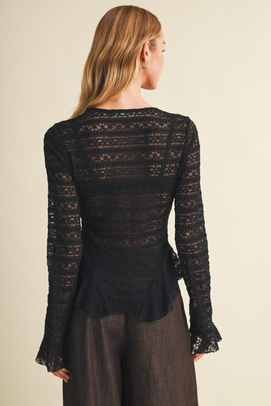 Sandra Black Lace top