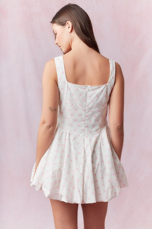 Lissa Bubble Hem Bow Dress