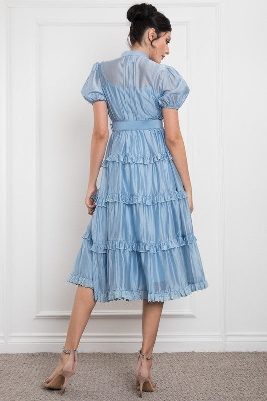 Melissa Midi Ruffle Dress