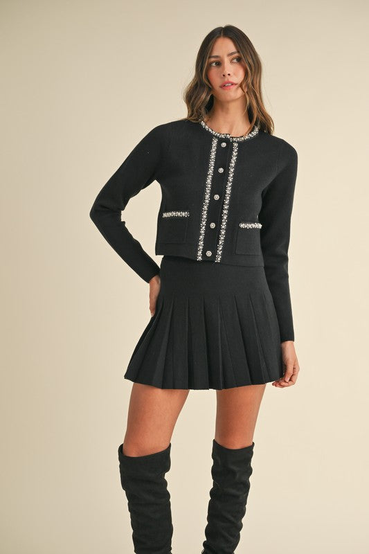 Evelyn Jewel Jacket Knit Cardigan