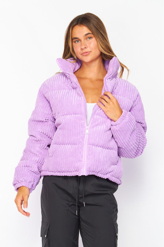 Lavinia Corduroy Puffer Coat