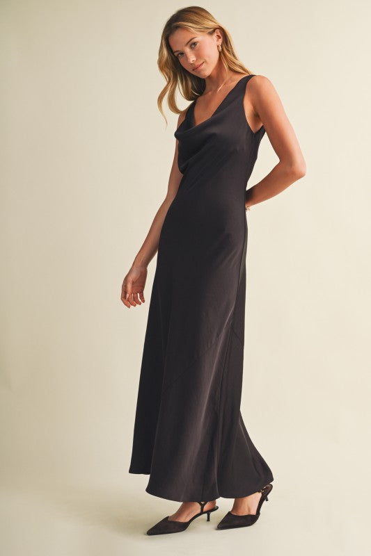 Valerie Maxi Satin Dress