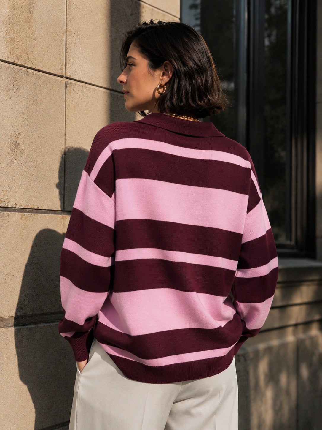 Beth Rugby Polo Sweater