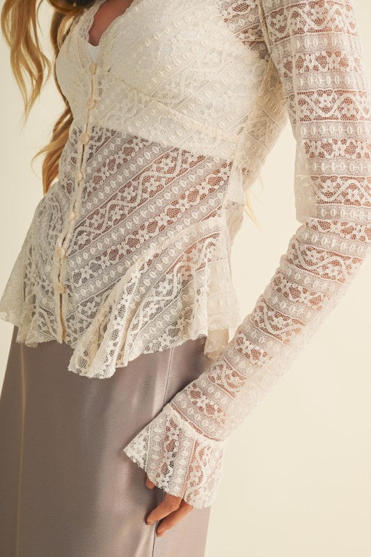 Sandra White Lace top