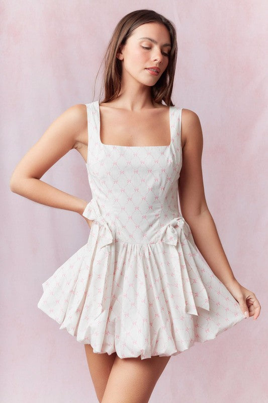 Lissa Bubble Hem Bow Dress