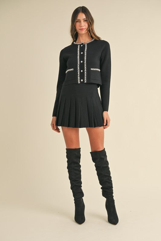 Evelyn Jewel Jacket Knit Cardigan