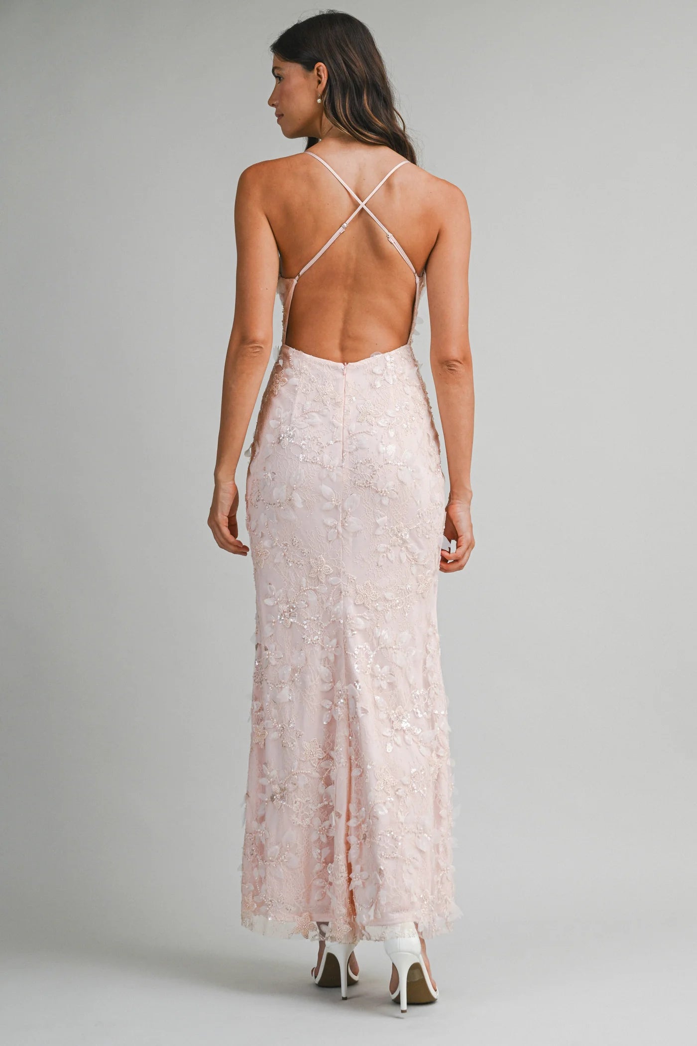 Aurora Embelished Lace Maxi