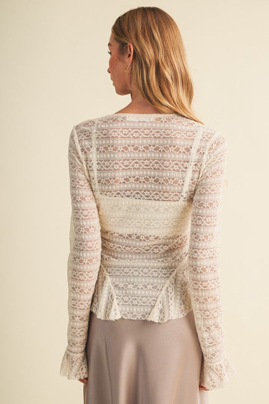 Sandra White Lace top