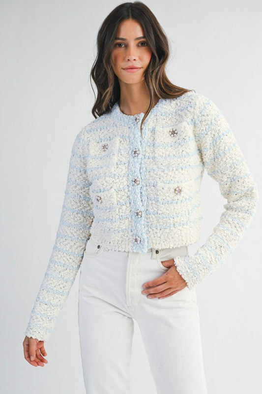 Colette Knitted Glitz Cardigan