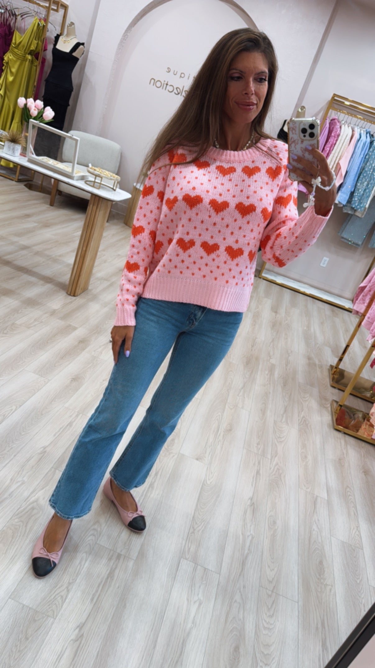 Miss Cupid Hearts Sweaters