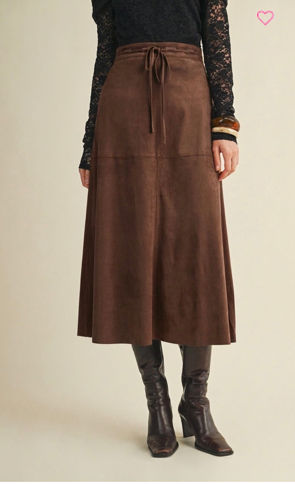 Olivia Suede Skirt
