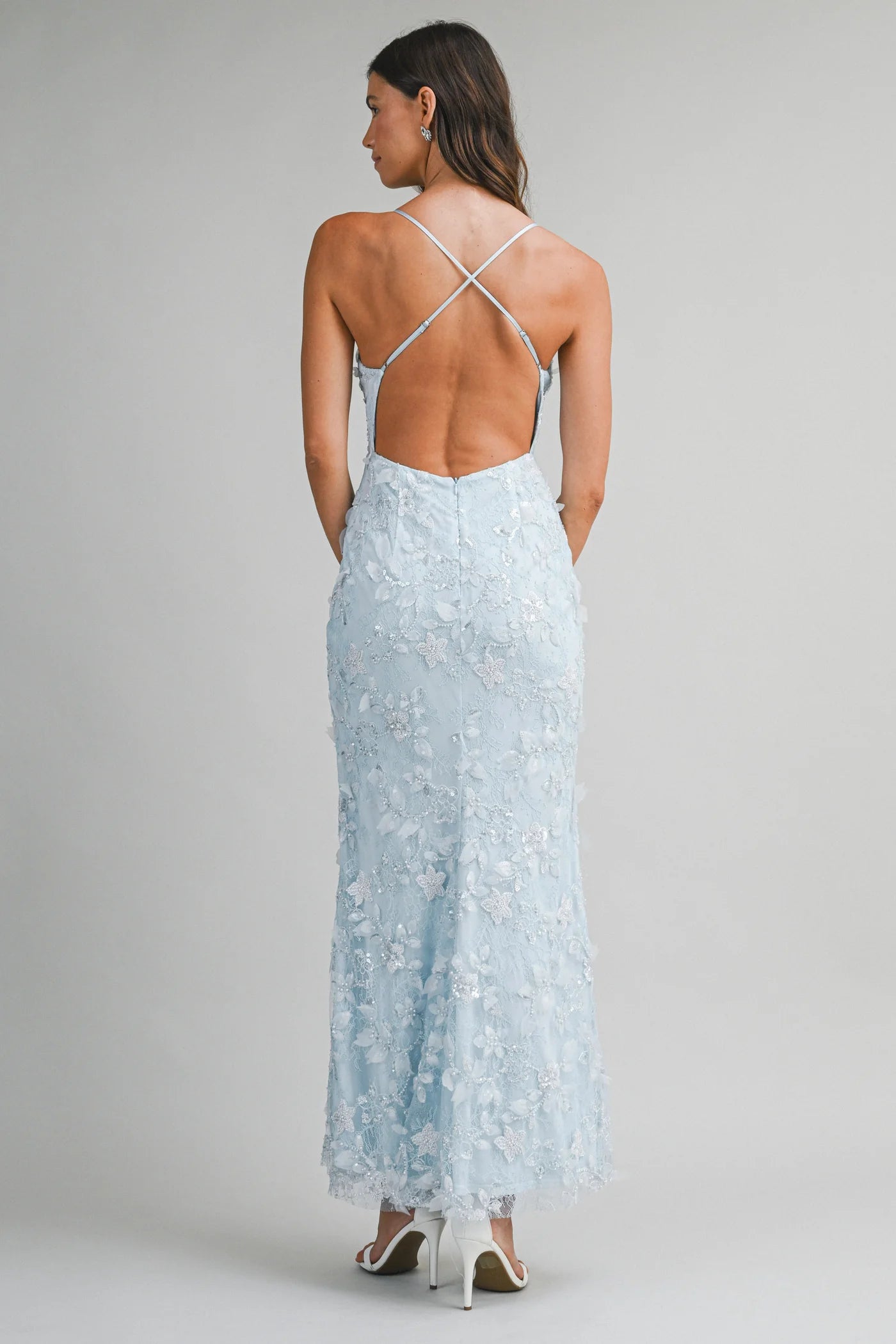 Aurora Embelished Lace Maxi
