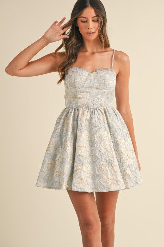 Amelia Mini Jacquard Dress