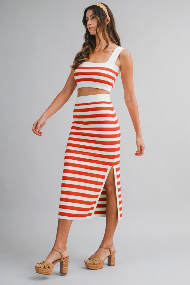 Brigitte Terry Dress Skirt set