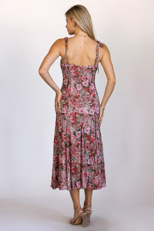 Rosetta Roses Midi Dress