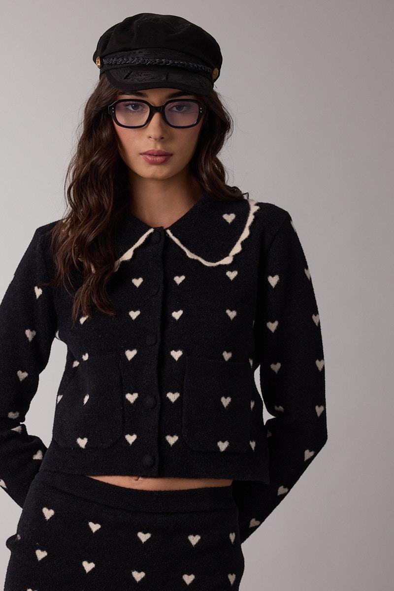 Candice Heart Cardigan