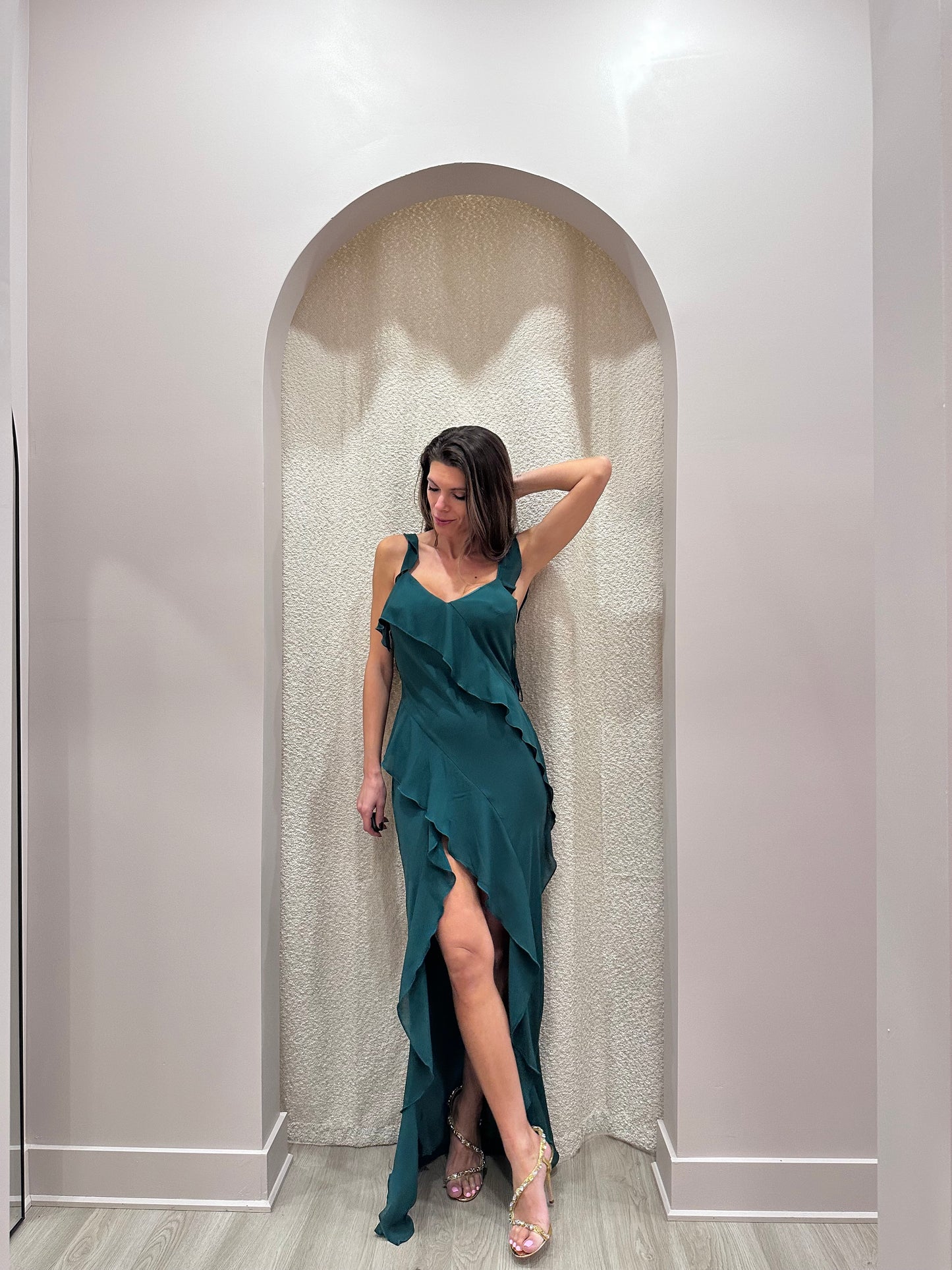 Scarlet Maxi Ruffles Dress