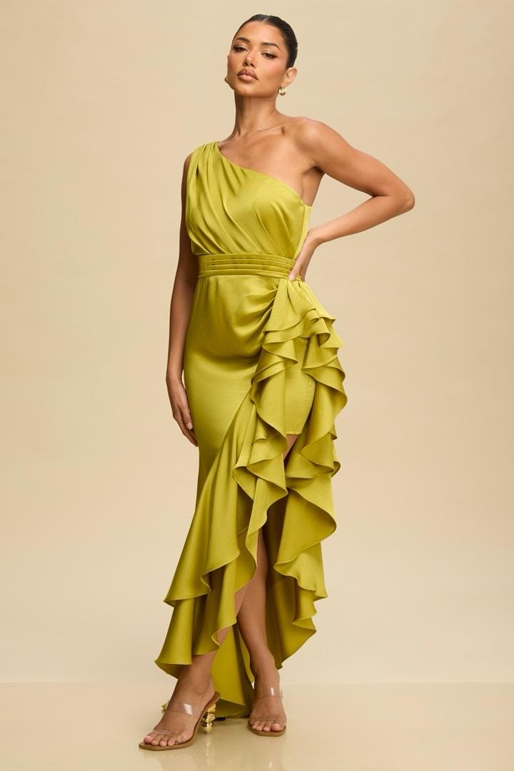 Loraine Lime Gala Dress