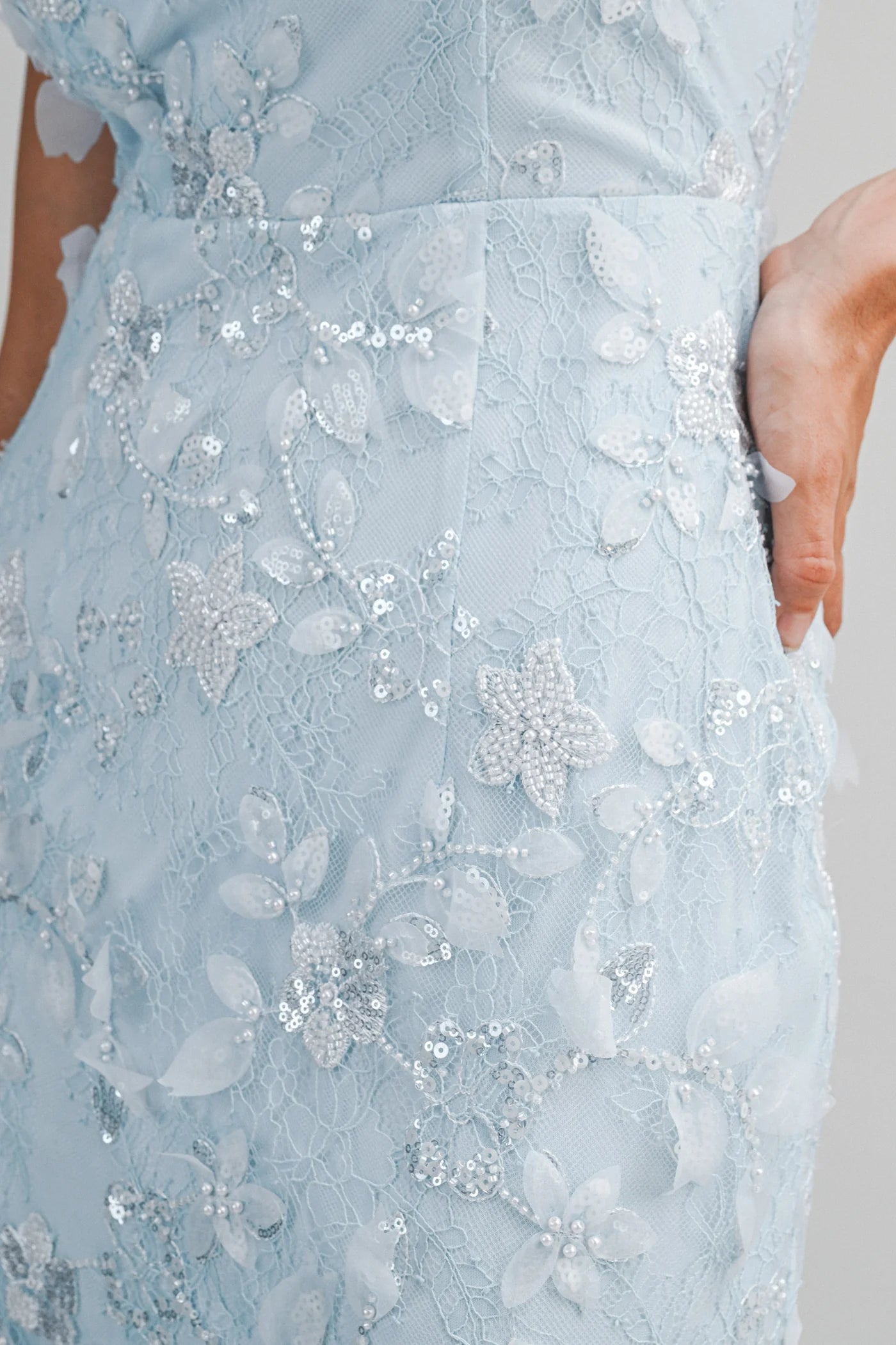 Aurora Embelished Lace Maxi