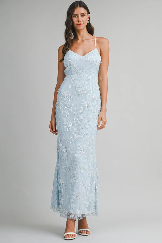 Aurora Embelished Lace Maxi