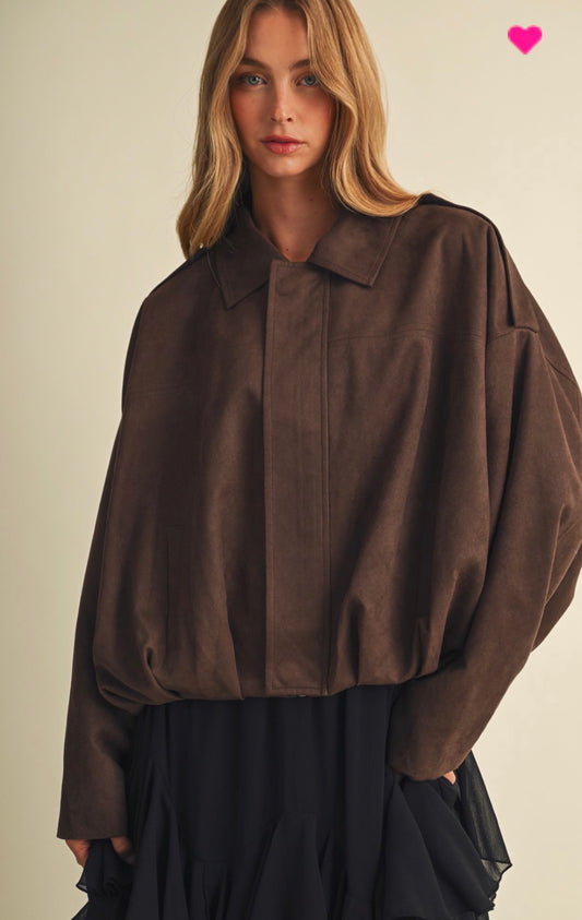 Charlotte Suede Jacket