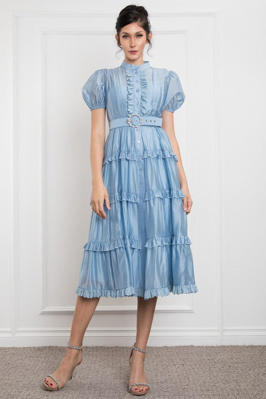 Melissa Midi Ruffle Dress