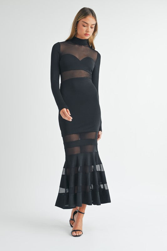 Carmela Maxi Mesh Dress