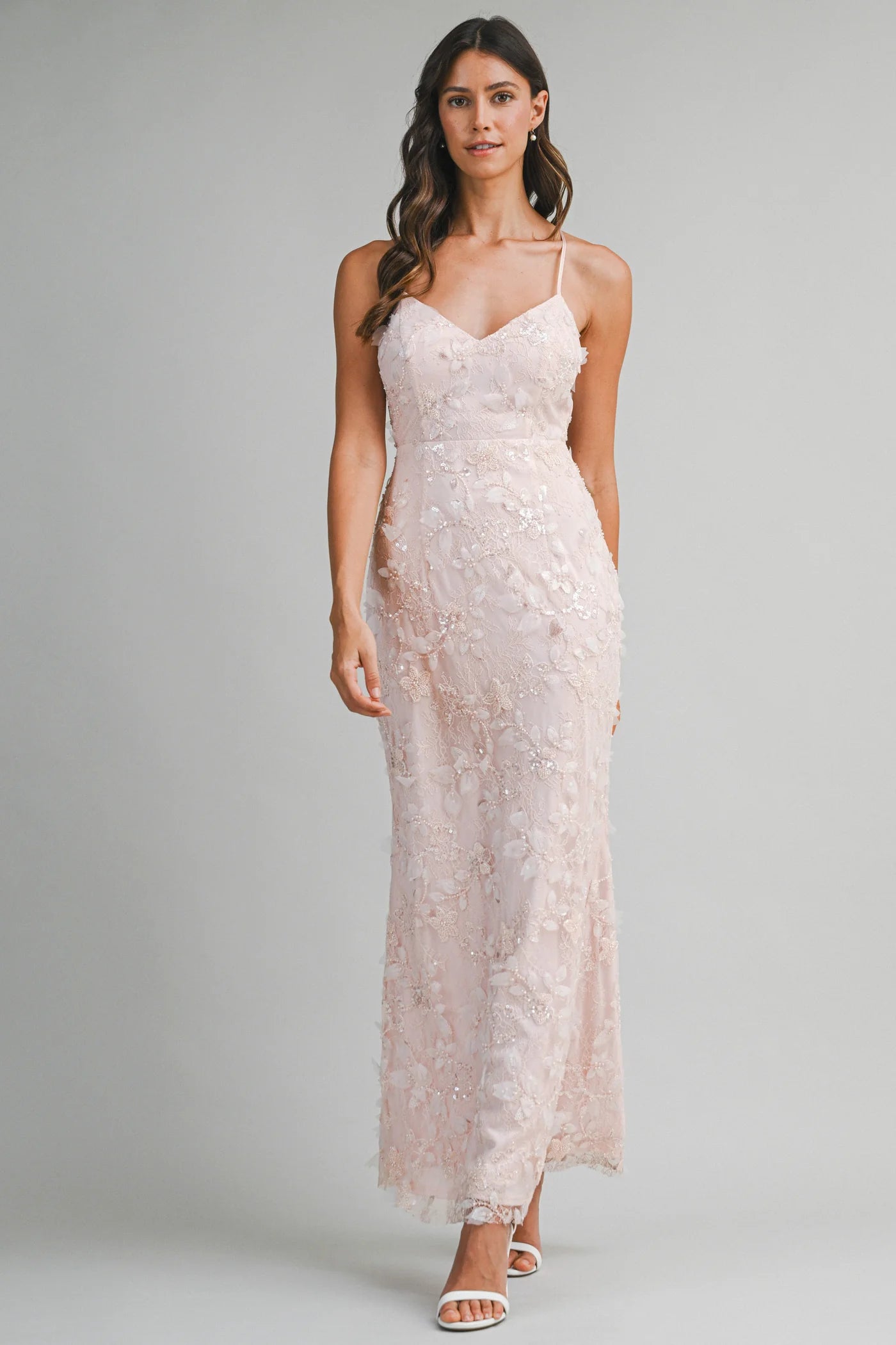 Aurora Embelished Lace Maxi