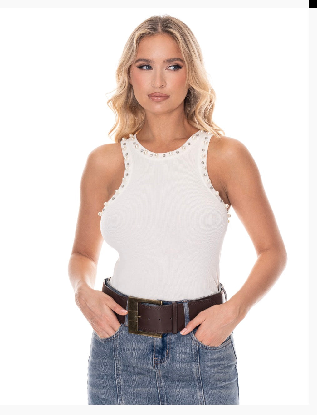 Adrianna Peal and Crystal Top