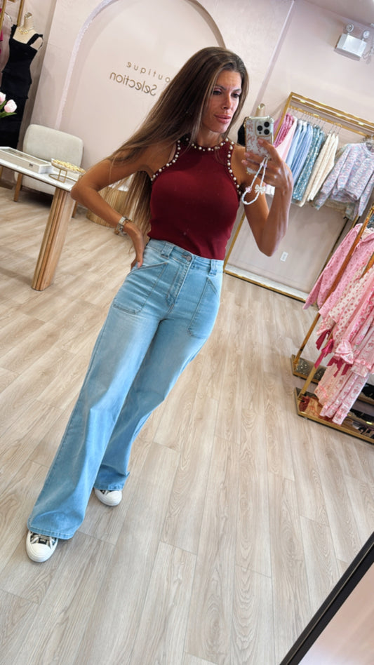 Adrianna Peal and Crystal Top