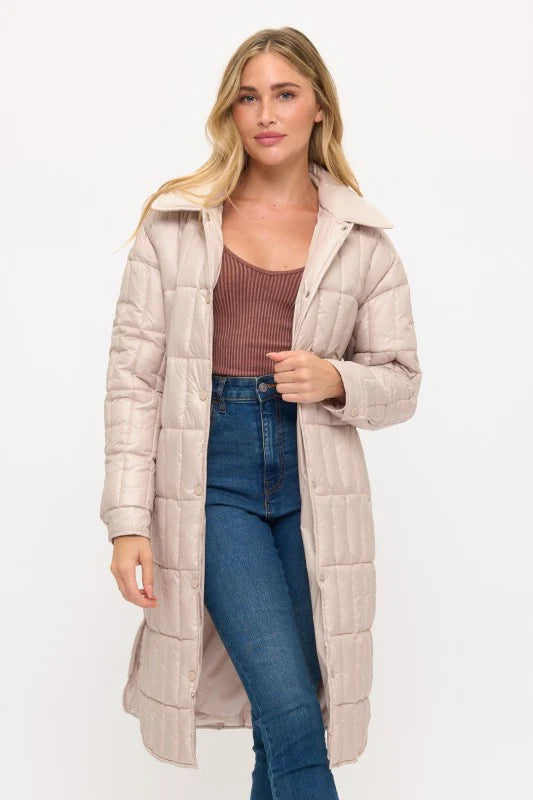 Anissa Long Light Quilted Coat