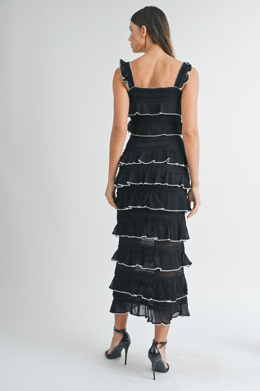 Francesca Midi Crochet Dress Set