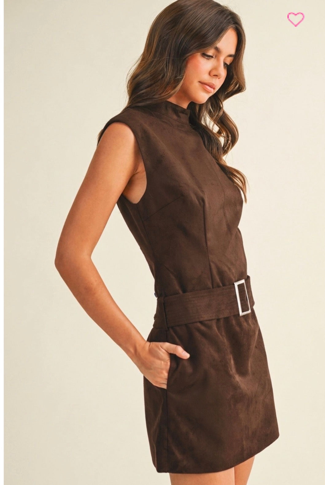 Adeline Suede Mini Dress