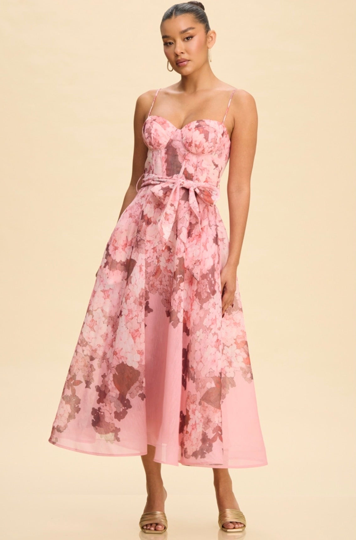 Cassandra Midi Floral Dress